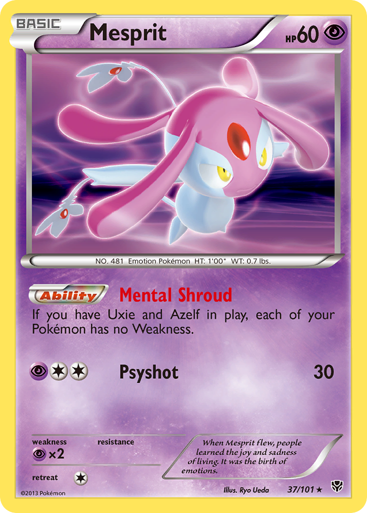 Mesprit — illustrated card