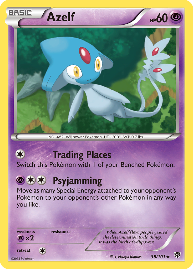 Azelf — illustrated card