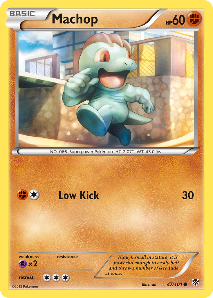 Machop — illustrated card