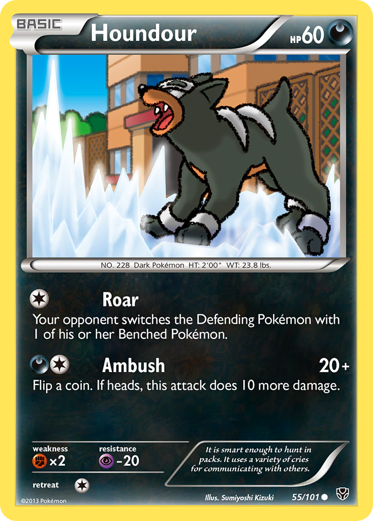 Houndour — illustrated card