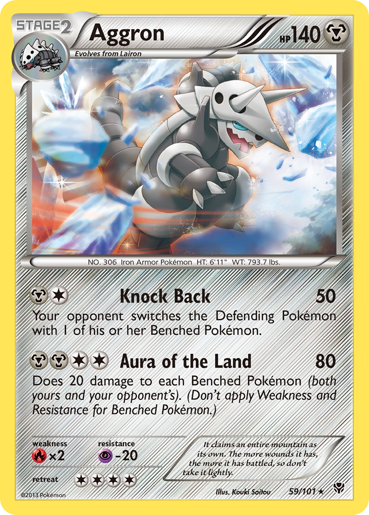 Aggron — illustrated card