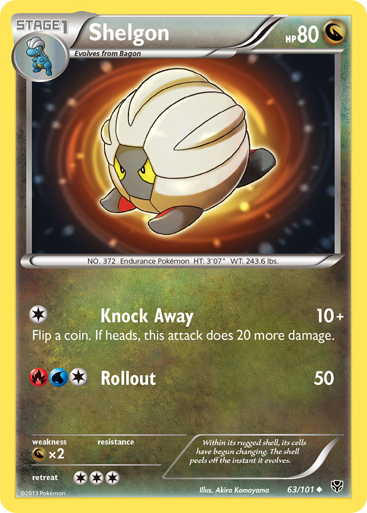 Shelgon — illustrated card