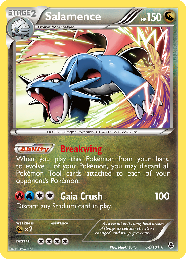 Salamence — illustrated card