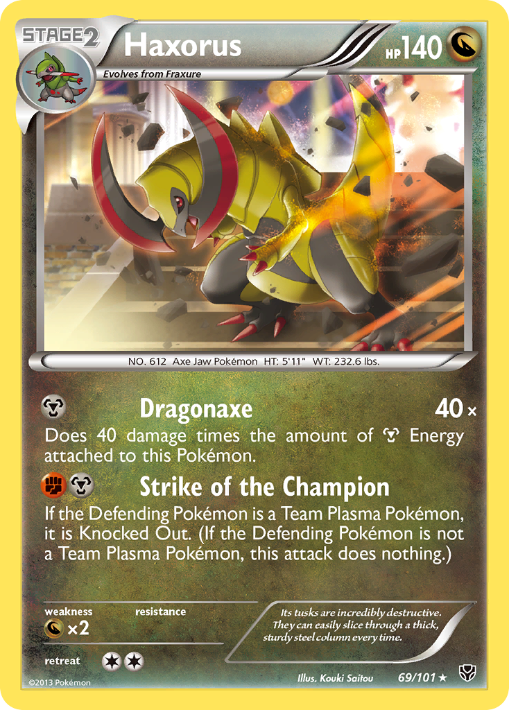 Haxorus — illustrated card