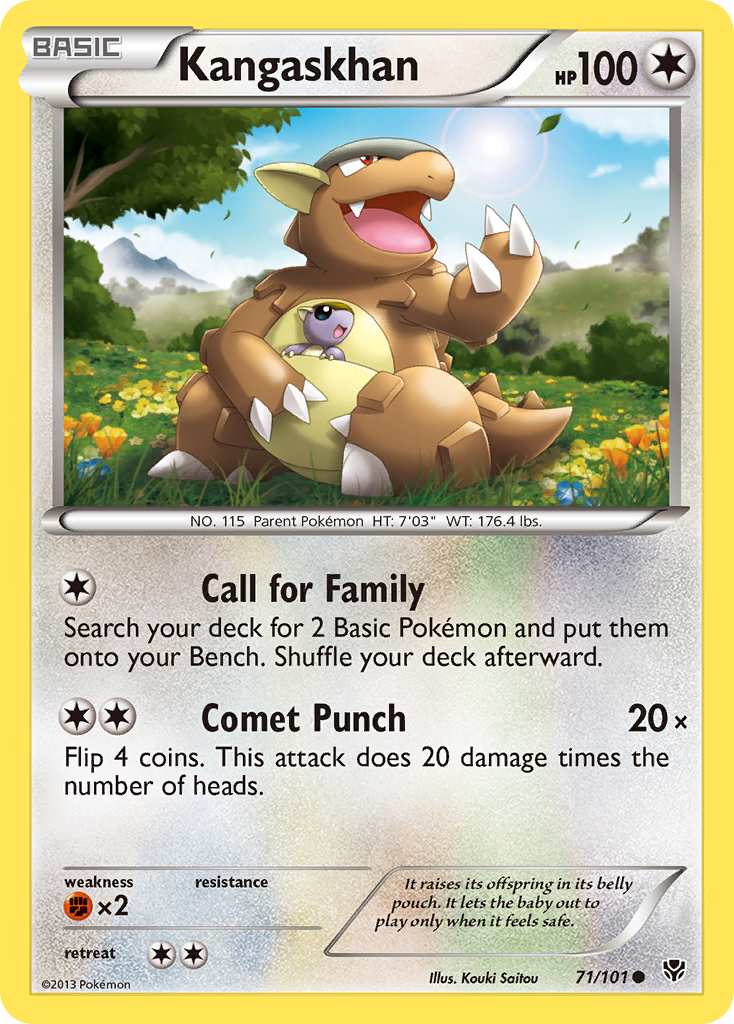 Kangaskhan — illustrated card