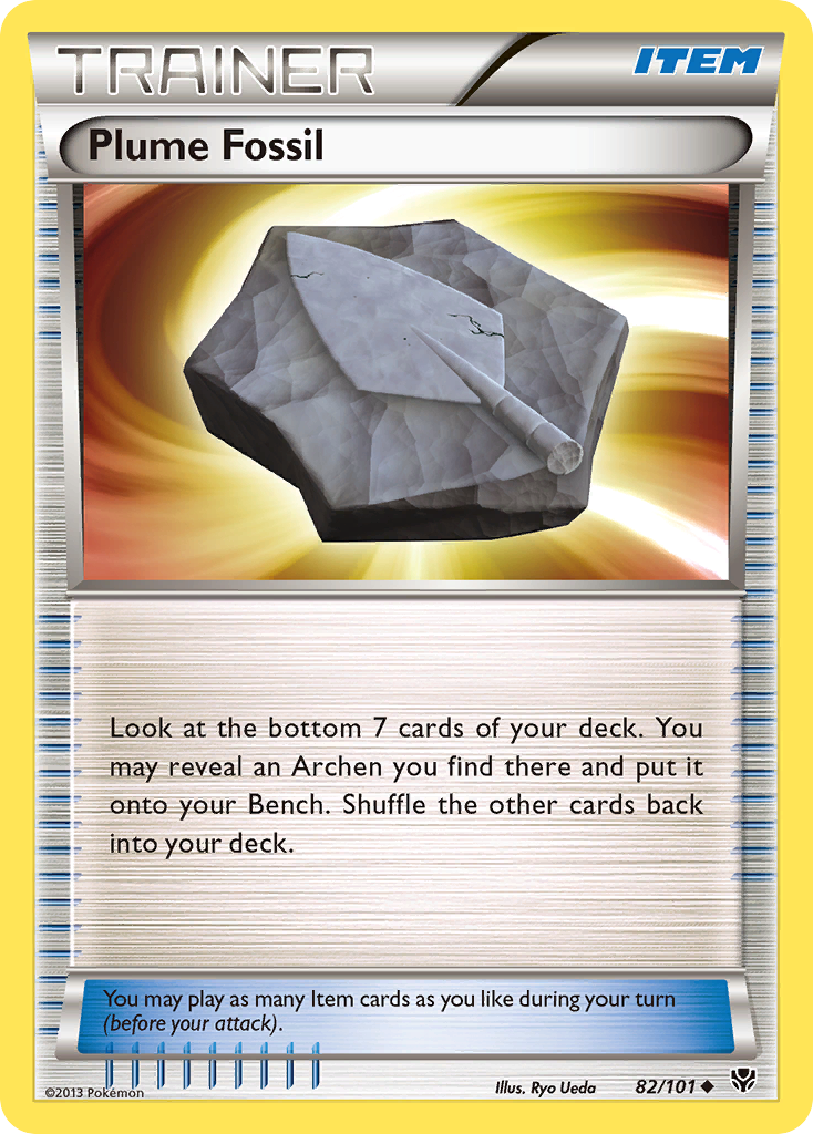 Plume Fossil — illustrated card
