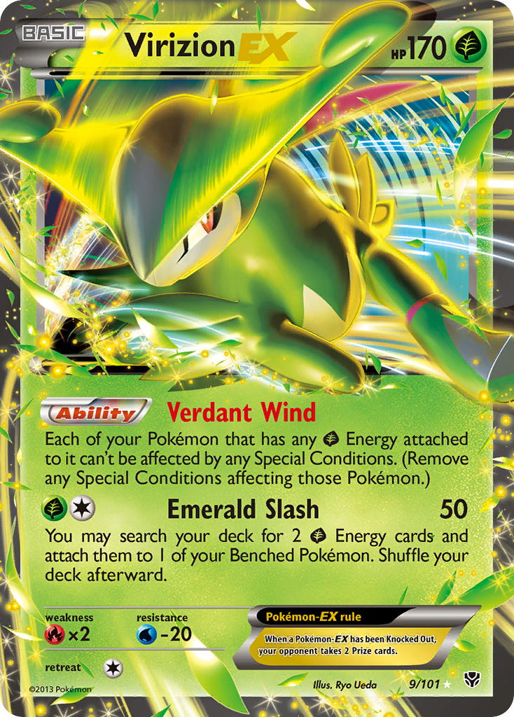 Virizion-EX — illustrated card