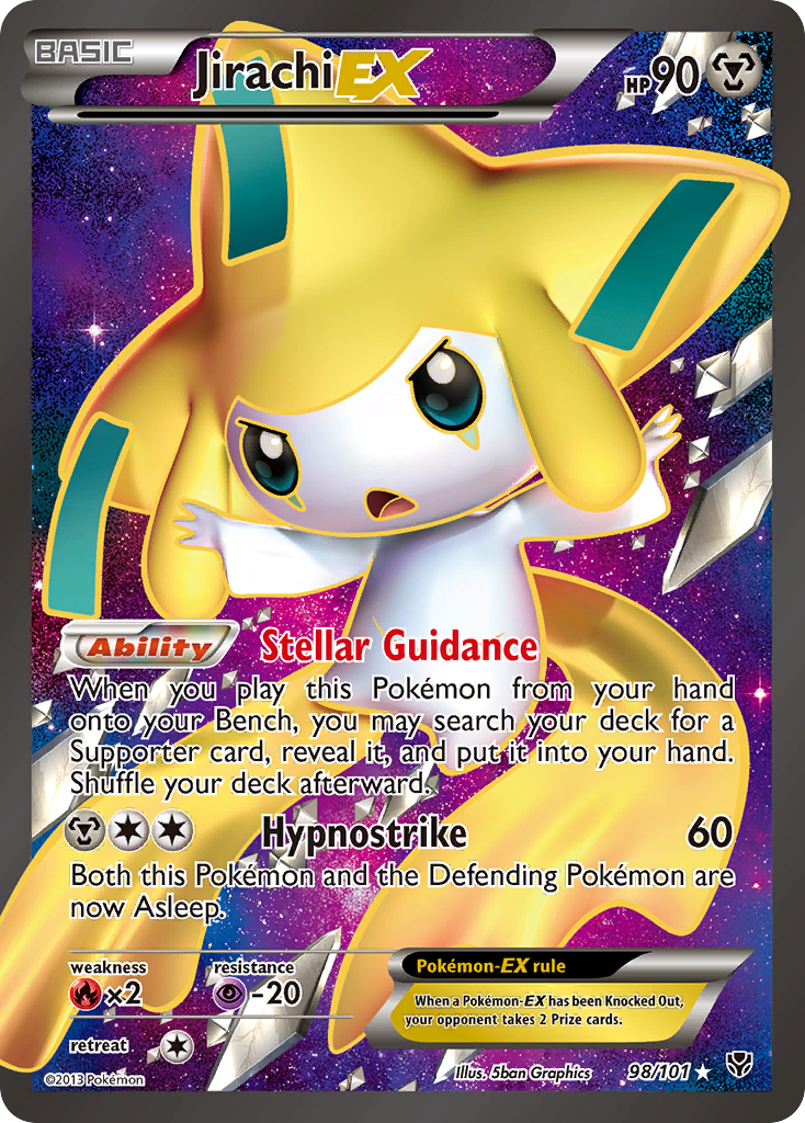 Jirachi-EX — illustrated card