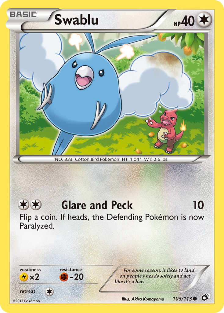 Swablu — illustrated card