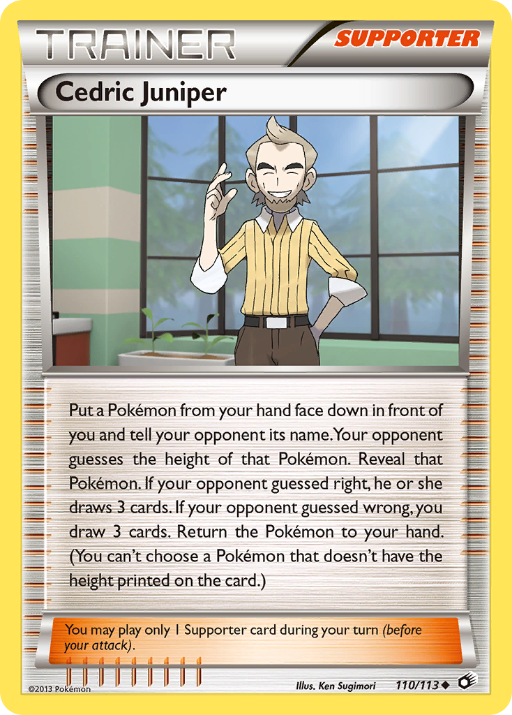 Cedric Juniper — illustrated card