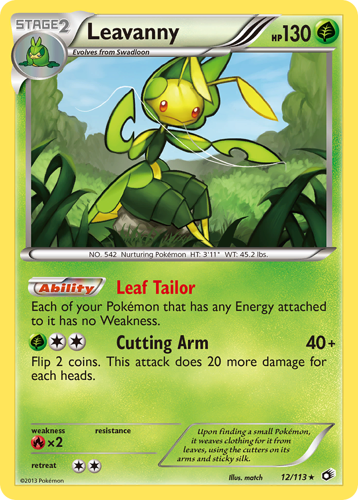Leavanny — illustrated card