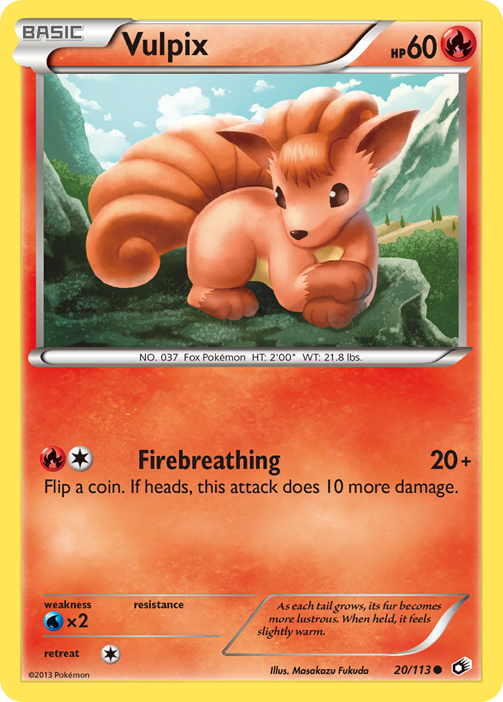 Vulpix — illustrated card