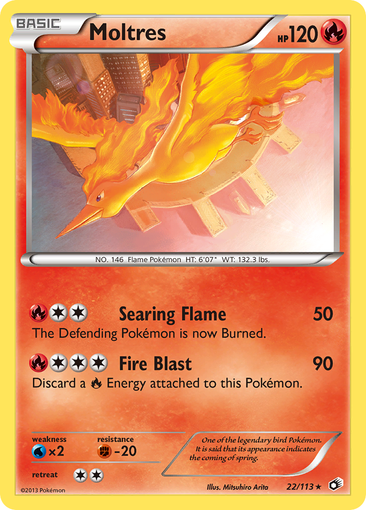 Moltres — illustrated card