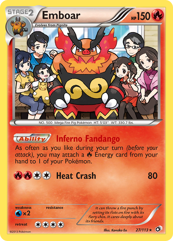 Emboar — illustrated card