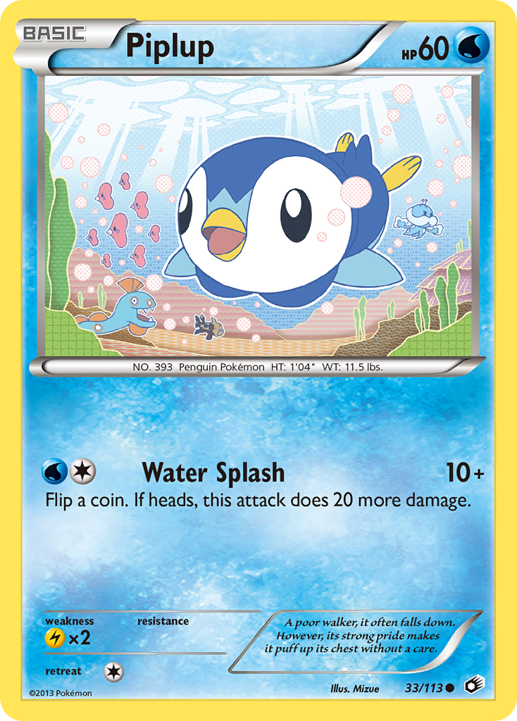 Piplup — illustrated card