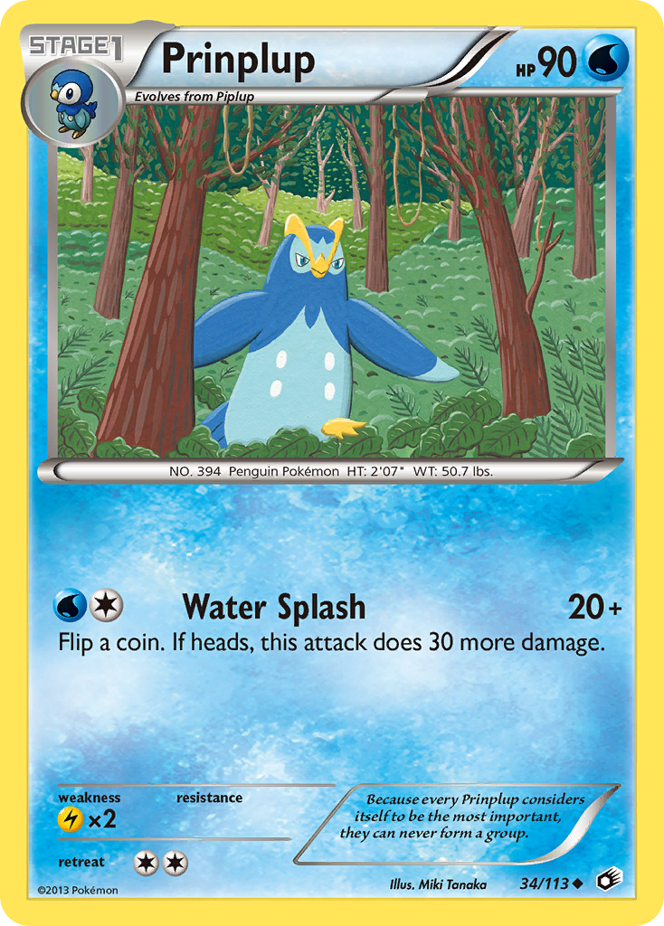 Prinplup — illustrated card