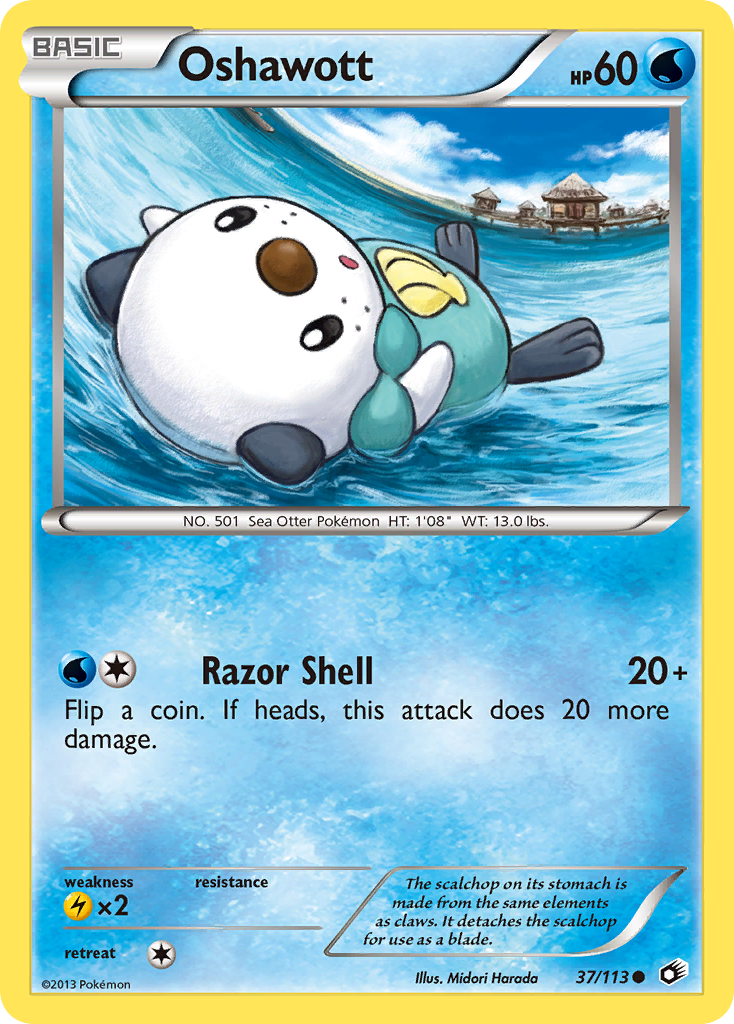 Oshawott — illustrated card