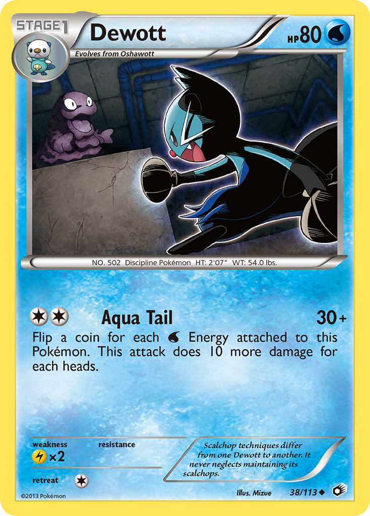 Dewott — illustrated card