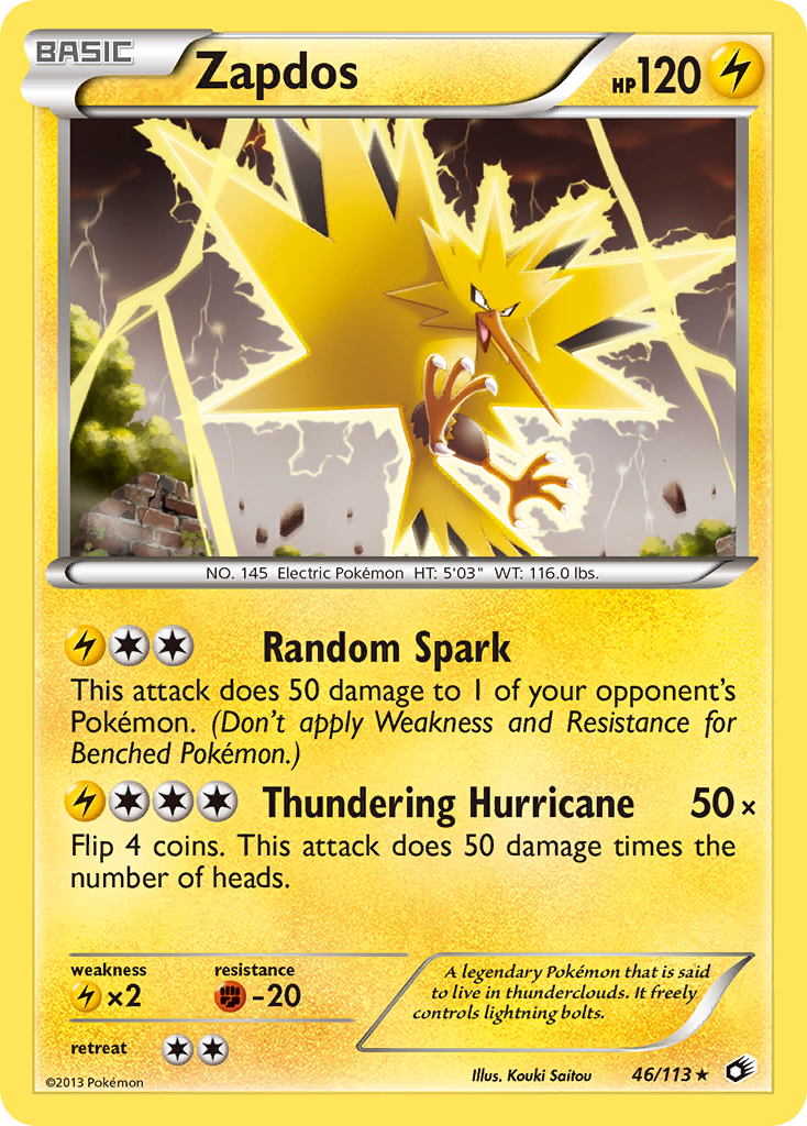 Zapdos — illustrated card