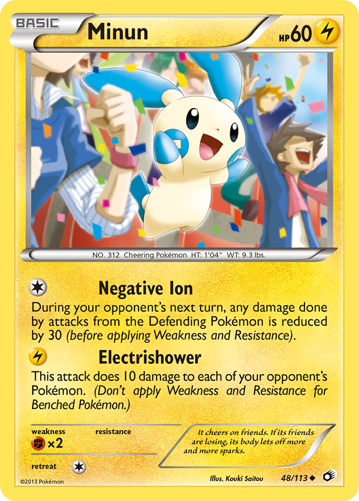 Minun — illustrated card