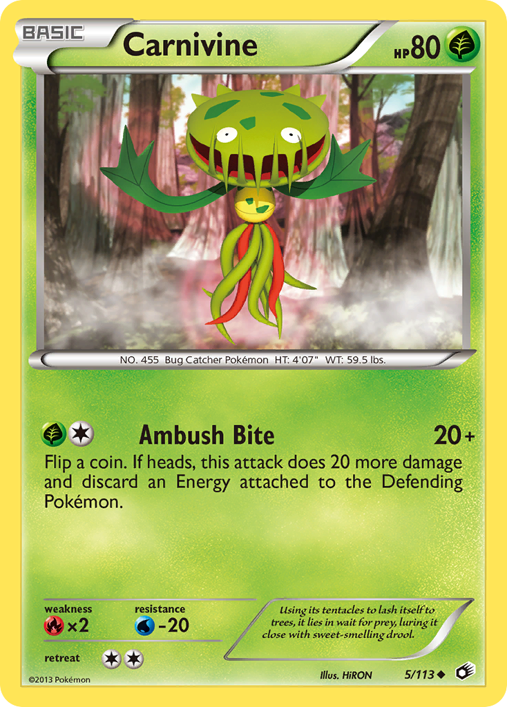 Carnivine — illustrated card