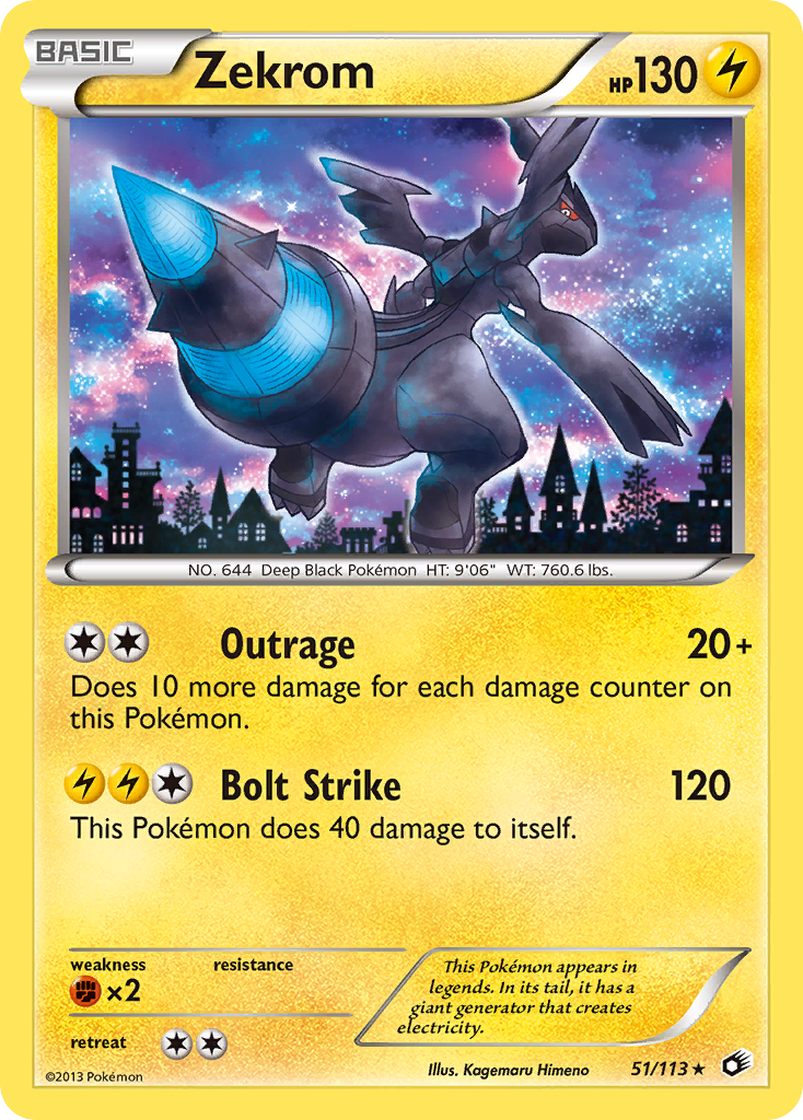 Zekrom — illustrated card