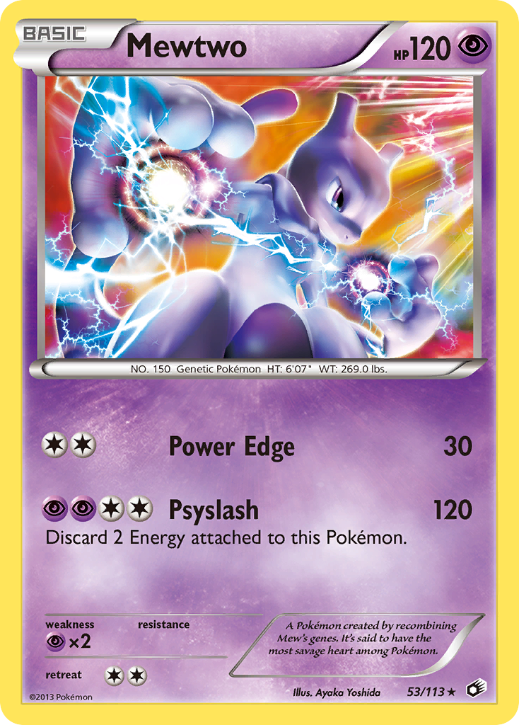 Mewtwo — illustrated card