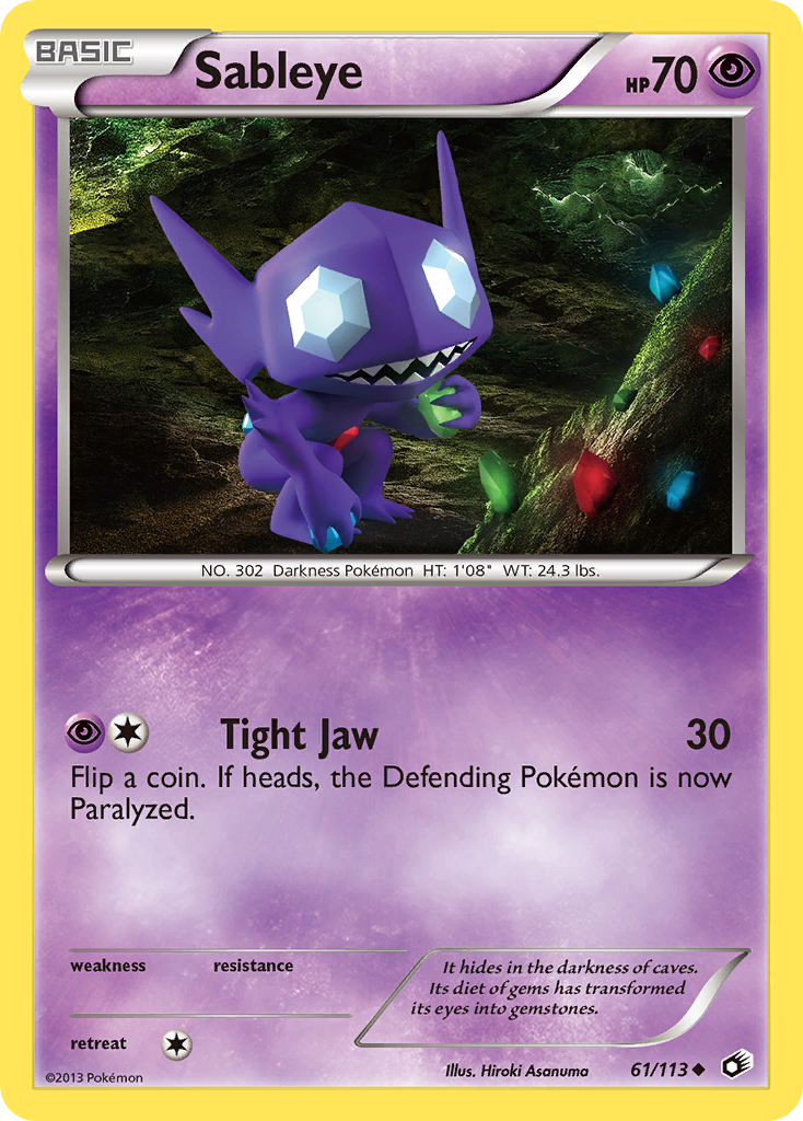 Sableye — illustrated card