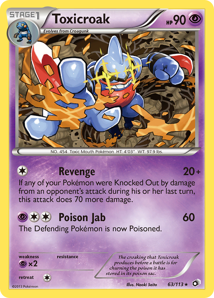 Toxicroak — illustrated card