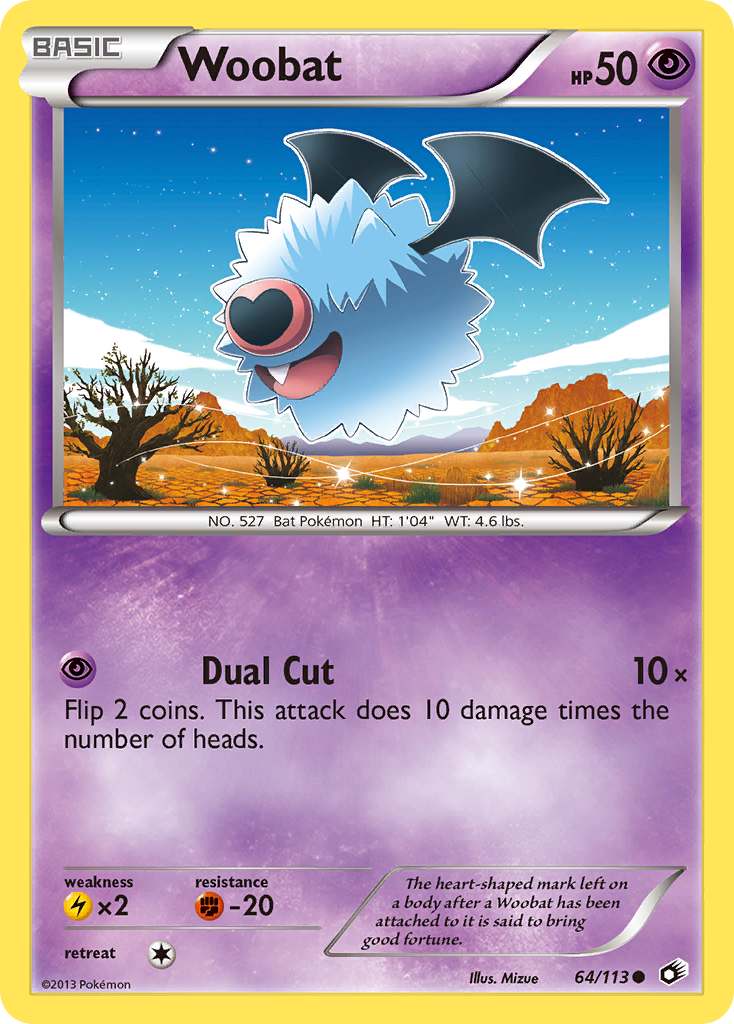 Woobat — illustrated card