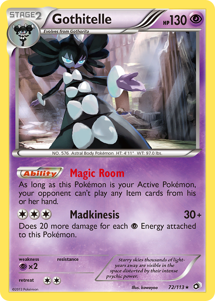 Gothitelle — illustrated card