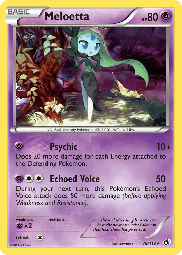 Meloetta — illustrated card