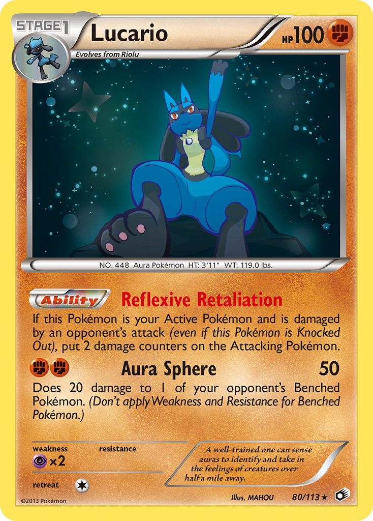 Lucario — illustrated card