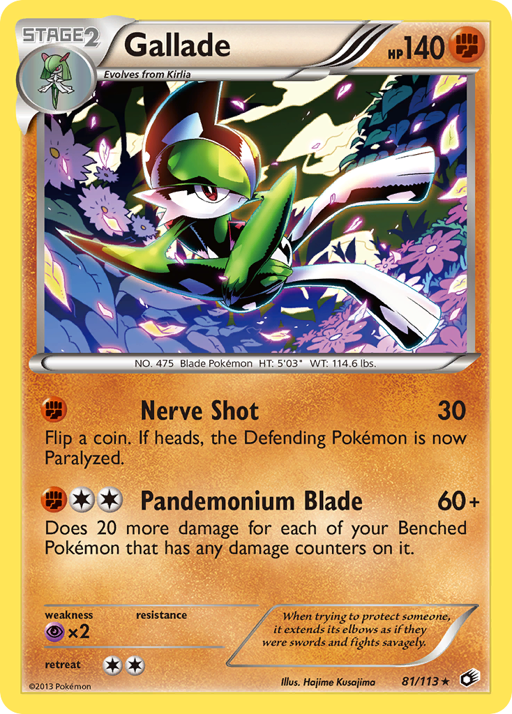 Gallade — illustrated card