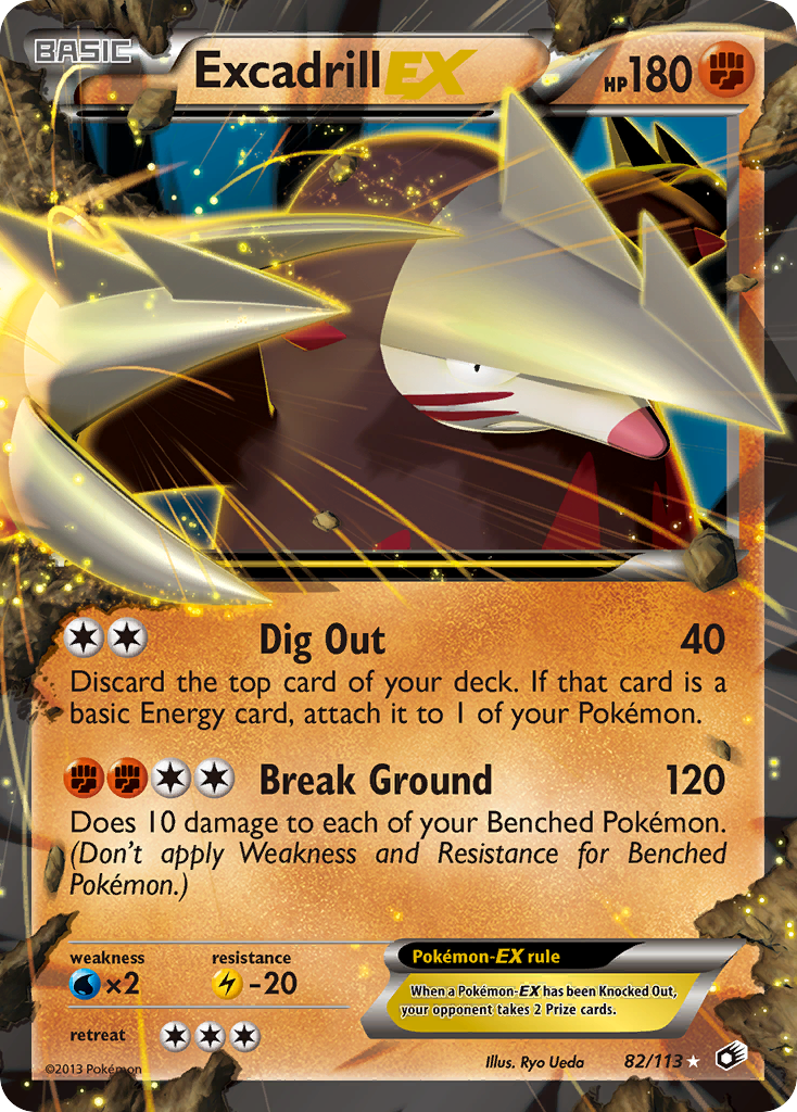 Excadrill-EX — illustrated card