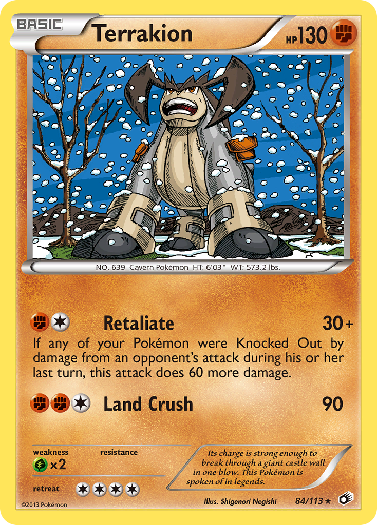 Terrakion — illustrated card