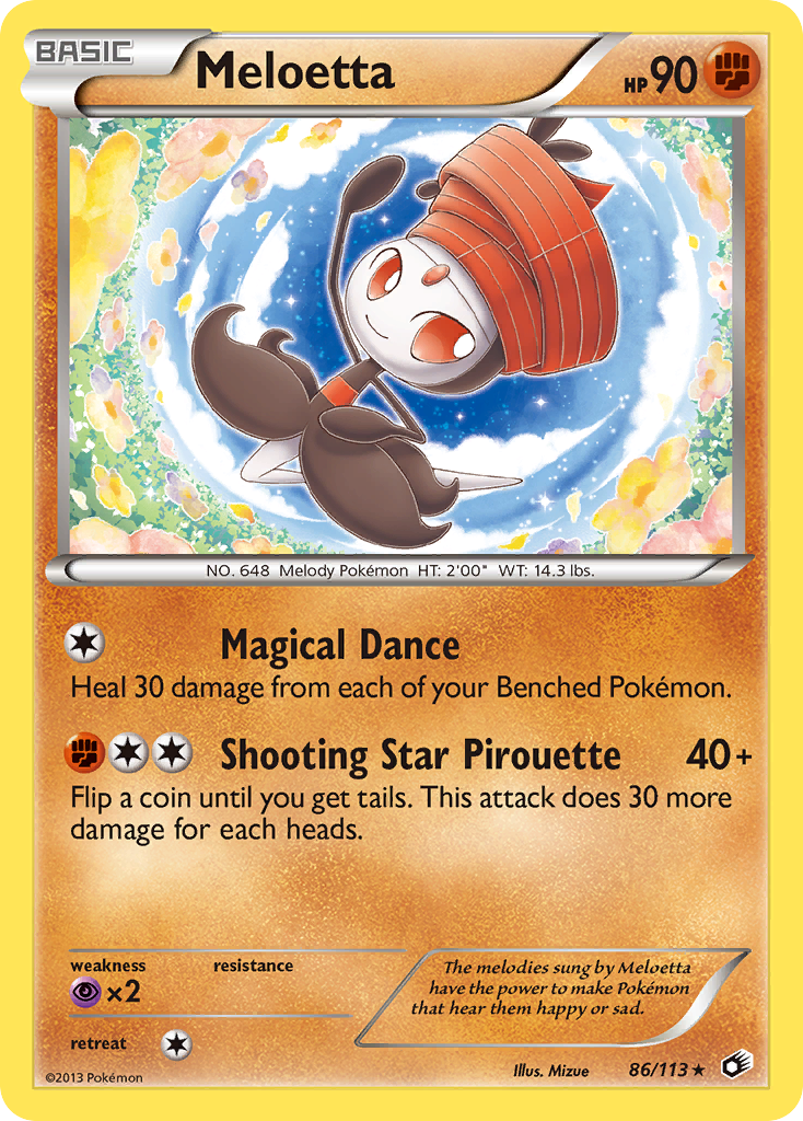 Meloetta — illustrated card