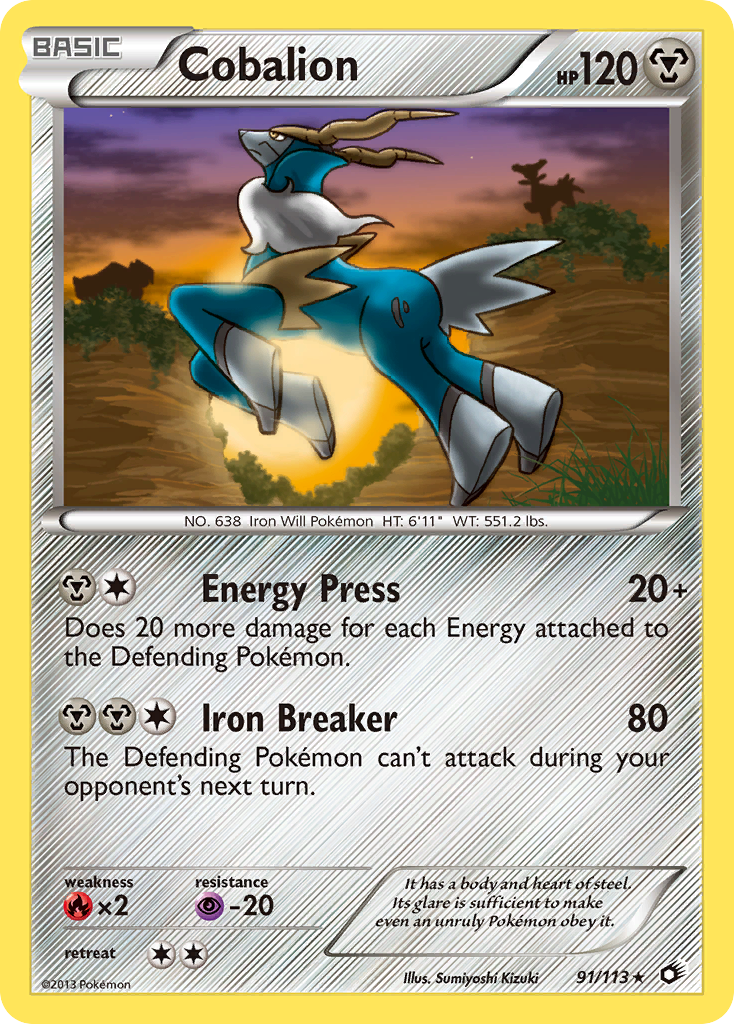 Cobalion — illustrated card