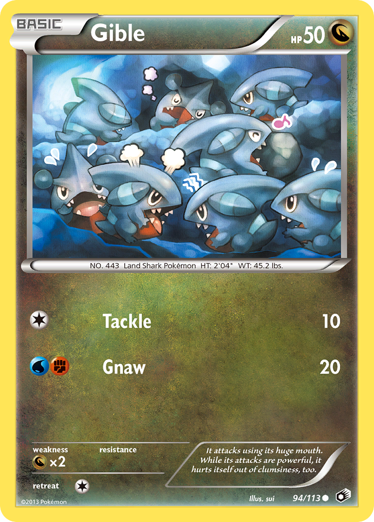 Gible — illustrated card