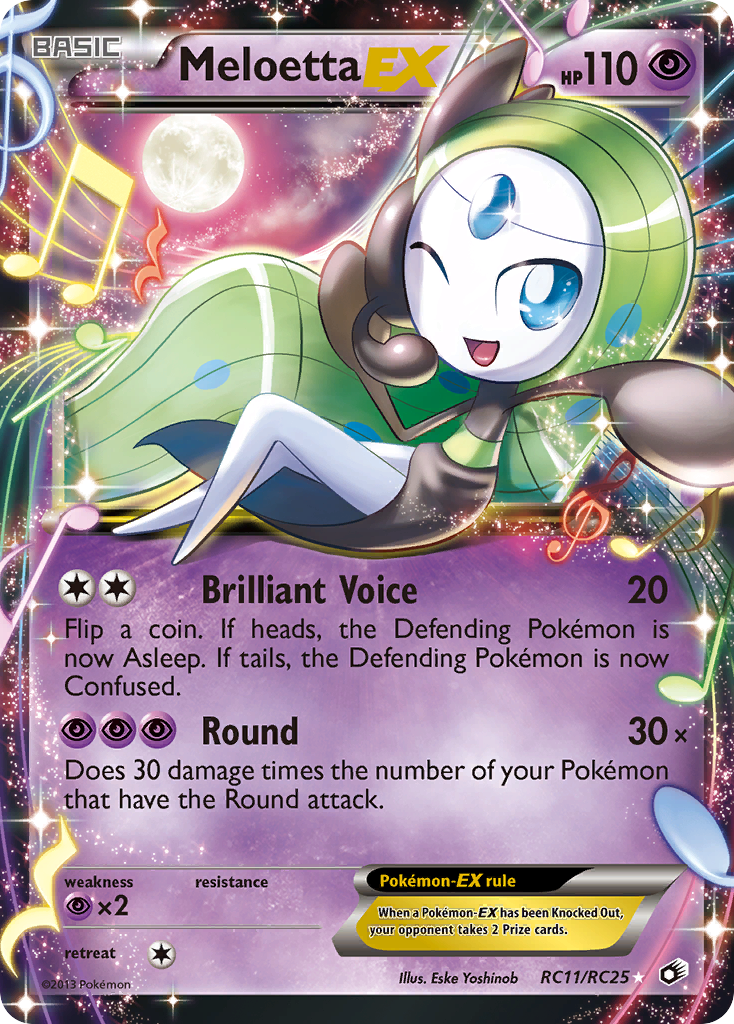 Meloetta-EX — illustrated card