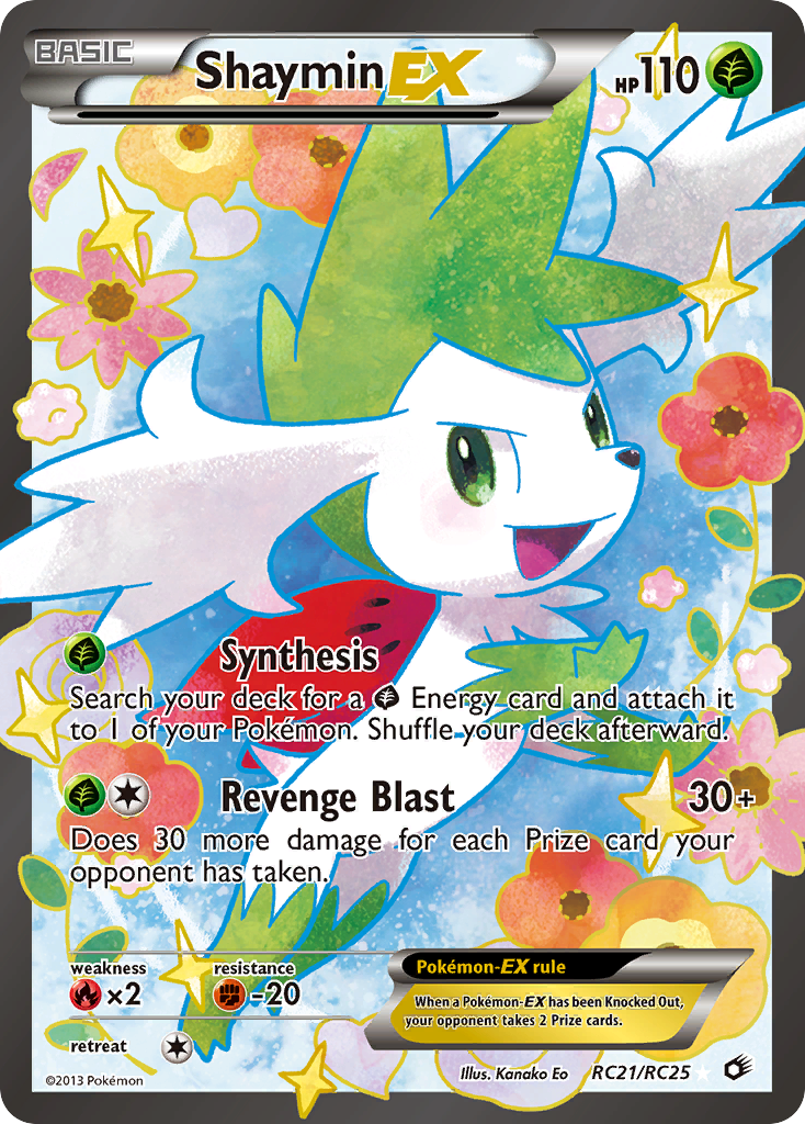 Shaymin-EX — illustrated card