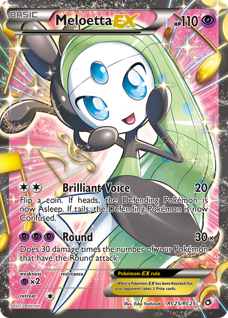 Meloetta-EX — illustrated card
