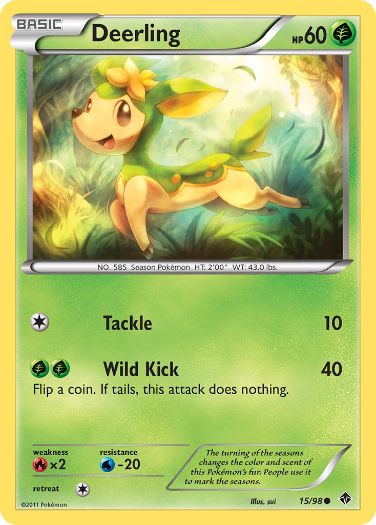 Deerling — illustrated card