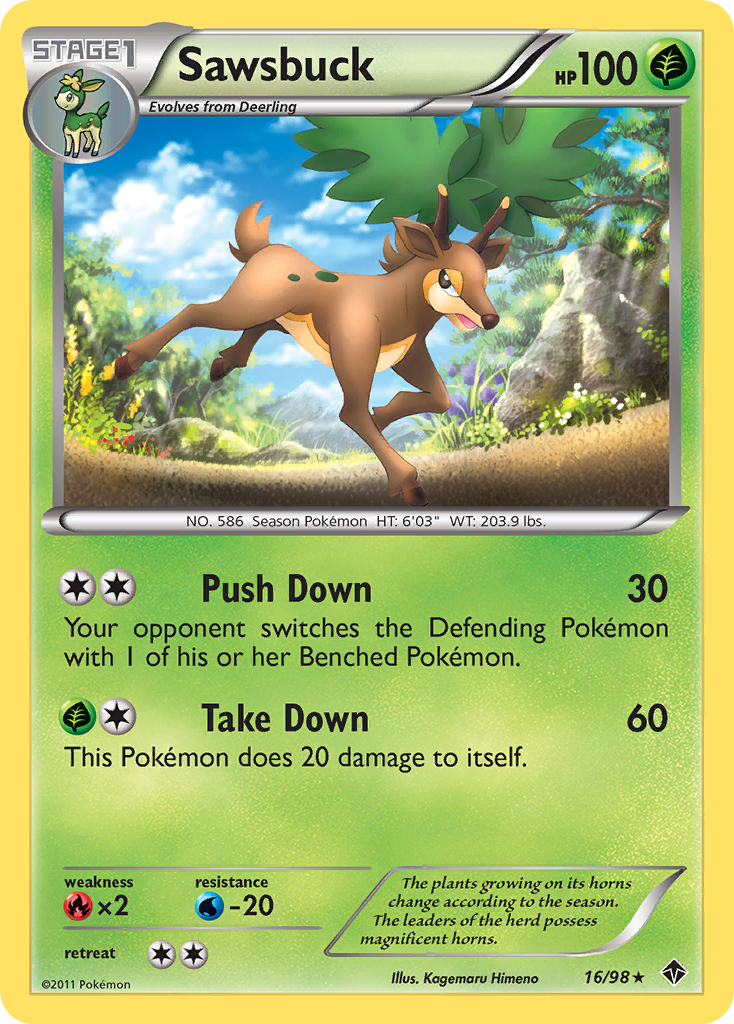Sawsbuck — illustrated card