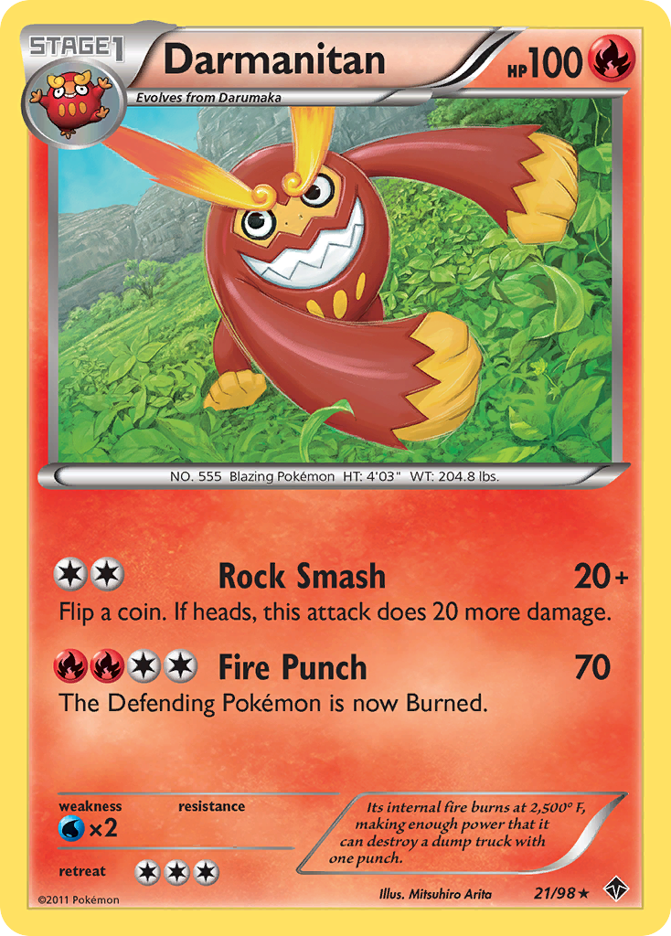Darmanitan — illustrated card