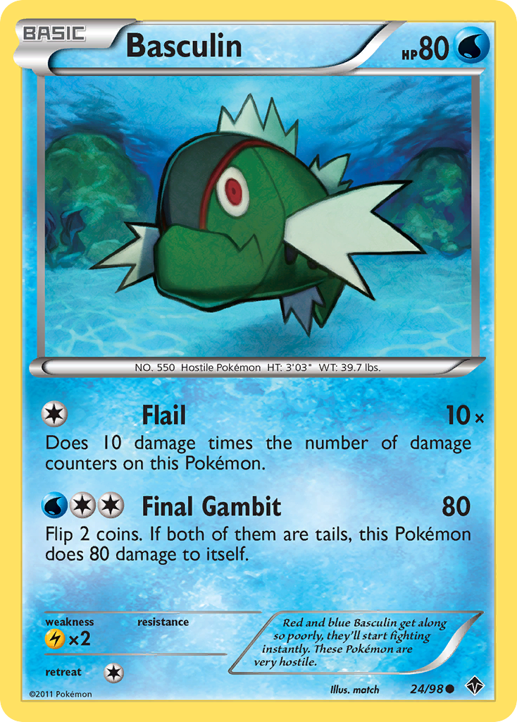 Basculin — illustrated card