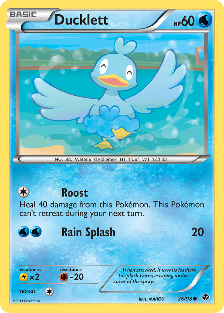 Ducklett — illustrated card