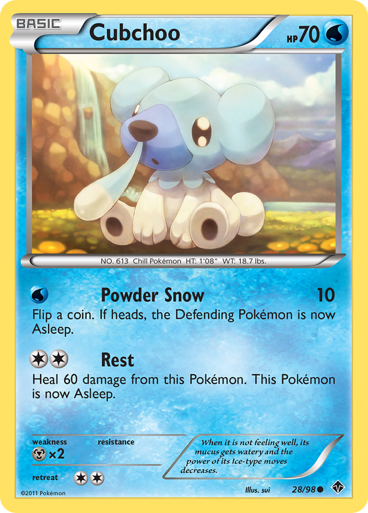 Cubchoo — illustrated card