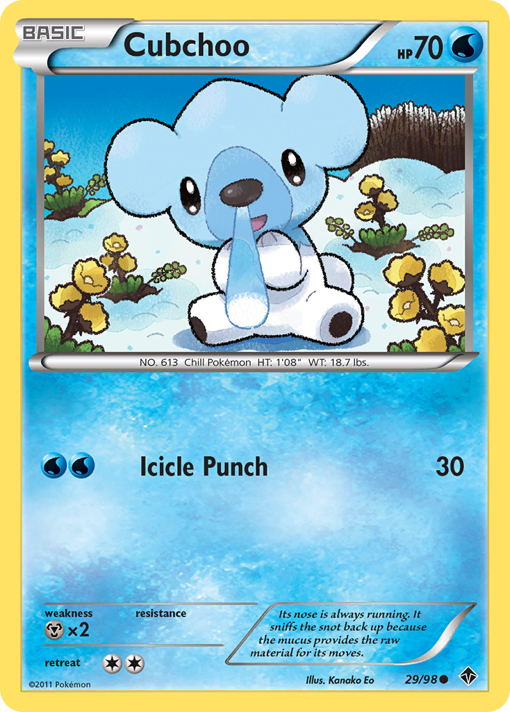 Cubchoo — illustrated card