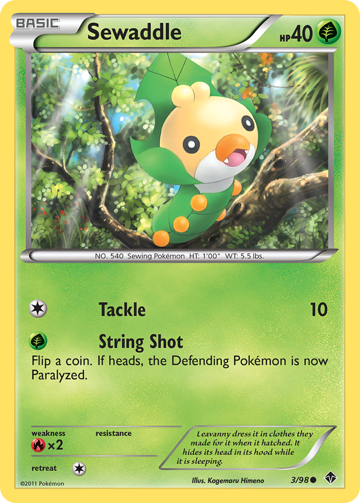 Sewaddle — illustrated card